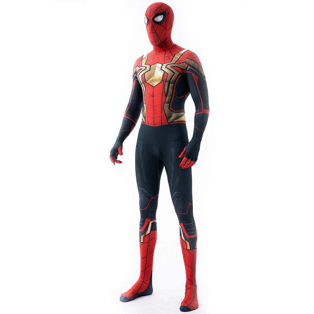 BuyIron Spider - Man No Way Home Peter Benjamin Parker Costume Cosplay Jumpsuit Halloween Now Cheaper With 3 - 5 Days Ship - PajamasBuy