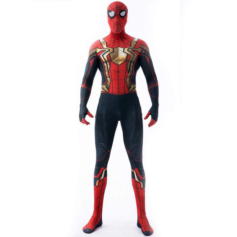 BuyIron Spider - Man No Way Home Peter Benjamin Parker Costume Cosplay Jumpsuit Halloween Now Cheaper With 3 - 5 Days Ship - PajamasBuy