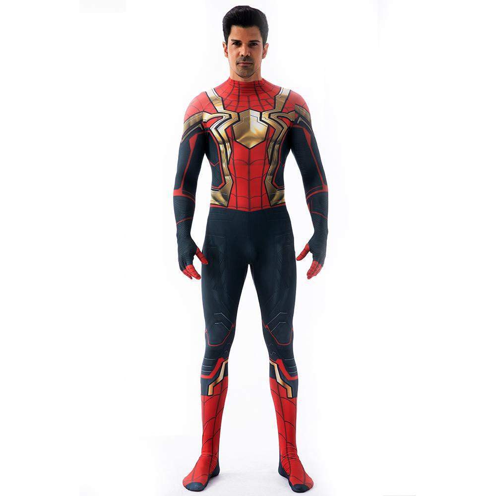 BuyIron Spider - Man No Way Home Peter Benjamin Parker Costume Cosplay Jumpsuit Halloween Now Cheaper With 3 - 5 Days Ship - PajamasBuy