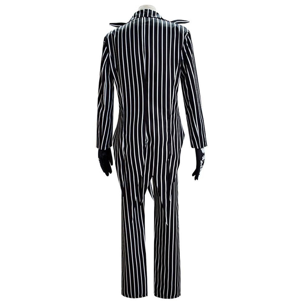 BuyJack Skellington Couples Costume Halloween Outfits Party Carnival Cosplay Now Cheaper With 3 - 5 Days Ship - PajamasBuy