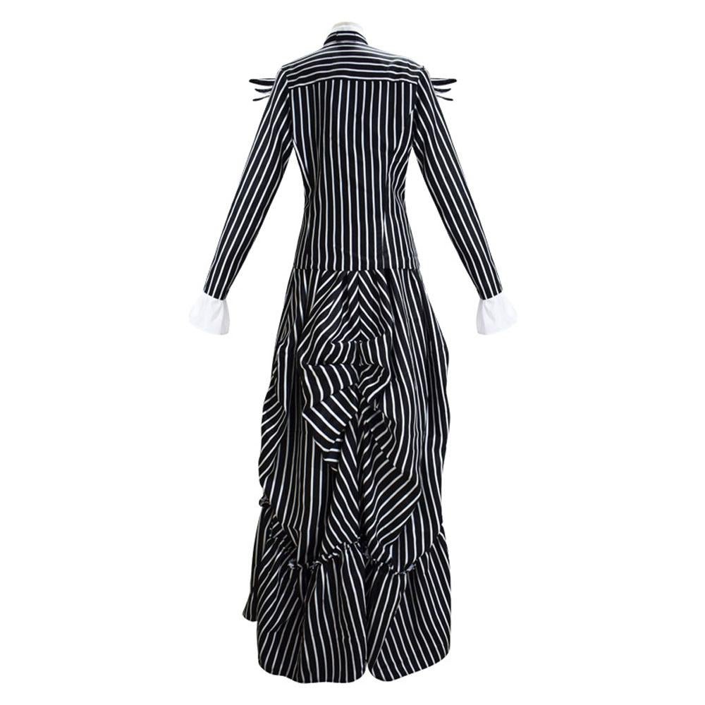 BuyJack Skellington Couples Costume Halloween Outfits Party Carnival Cosplay Now Cheaper With 3 - 5 Days Ship - PajamasBuy