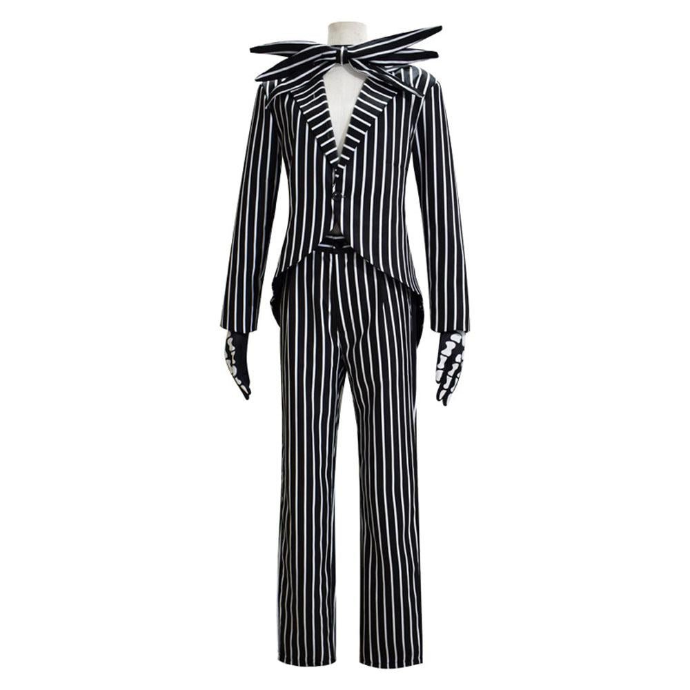 BuyJack Skellington Couples Costume Halloween Outfits Party Carnival Cosplay Now Cheaper With 3 - 5 Days Ship - PajamasBuy