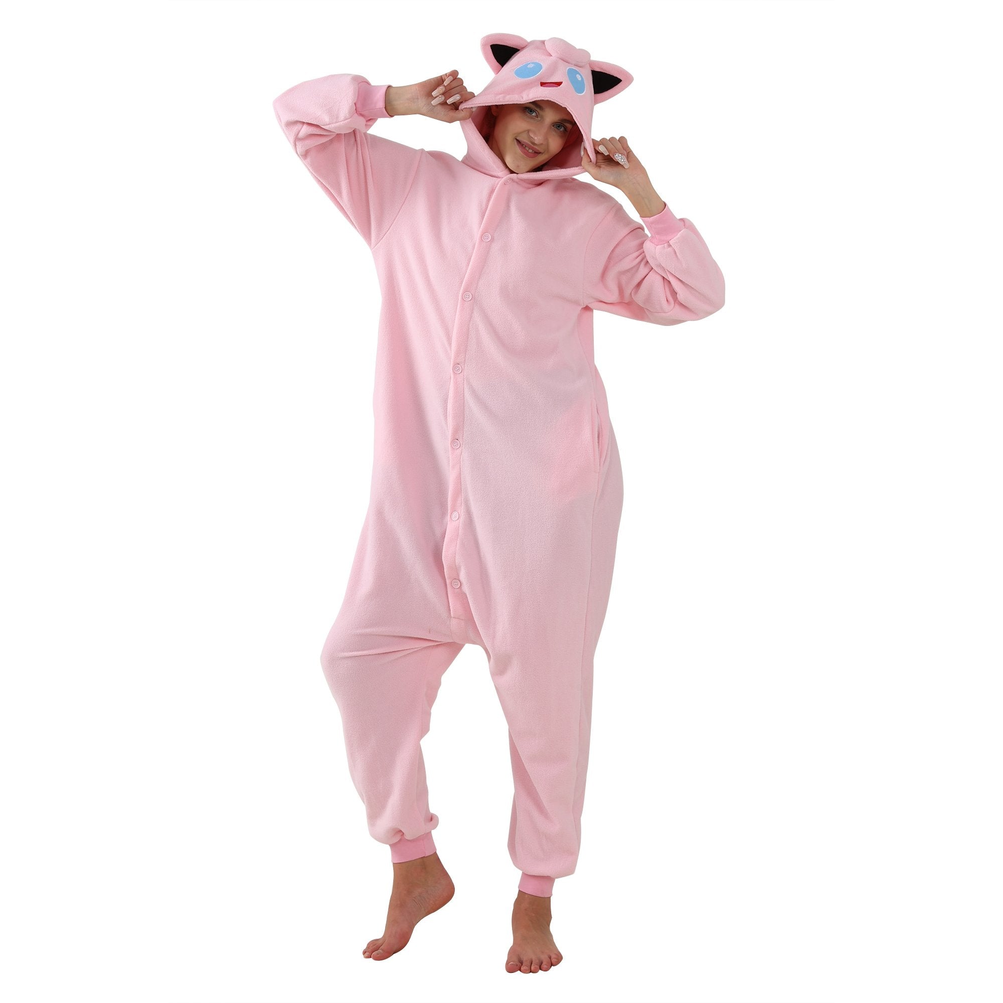 BuyJigglypuff Kigurumi Onesies Anime Pokemon Pajamas Pyjamas Halloween Costume Now Cheaper With 3 - 5 Days Ship - PajamasBuy