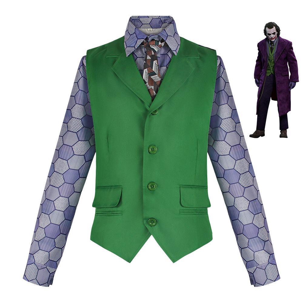 Joker Costume Heath Ledger Dark Knight Arthur Fleck Cosplay Shirt - Pajamasbuy