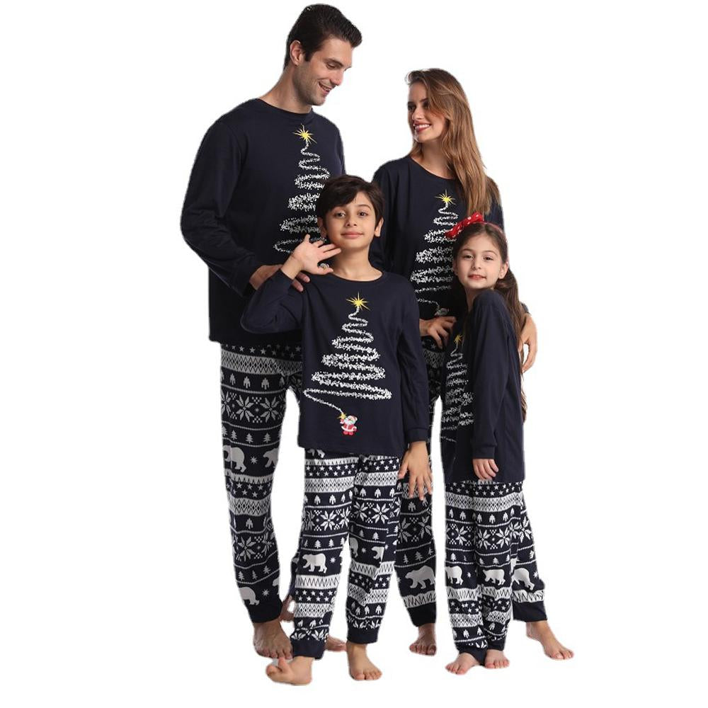 Holiday Home Happy Christmas Family Couples Matching Pajamas Party Sets