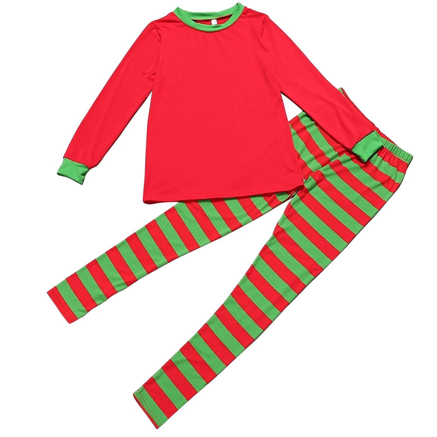 Christmas Family Pajamas Set Stripes Sleepwear Santa Nightwear 2020