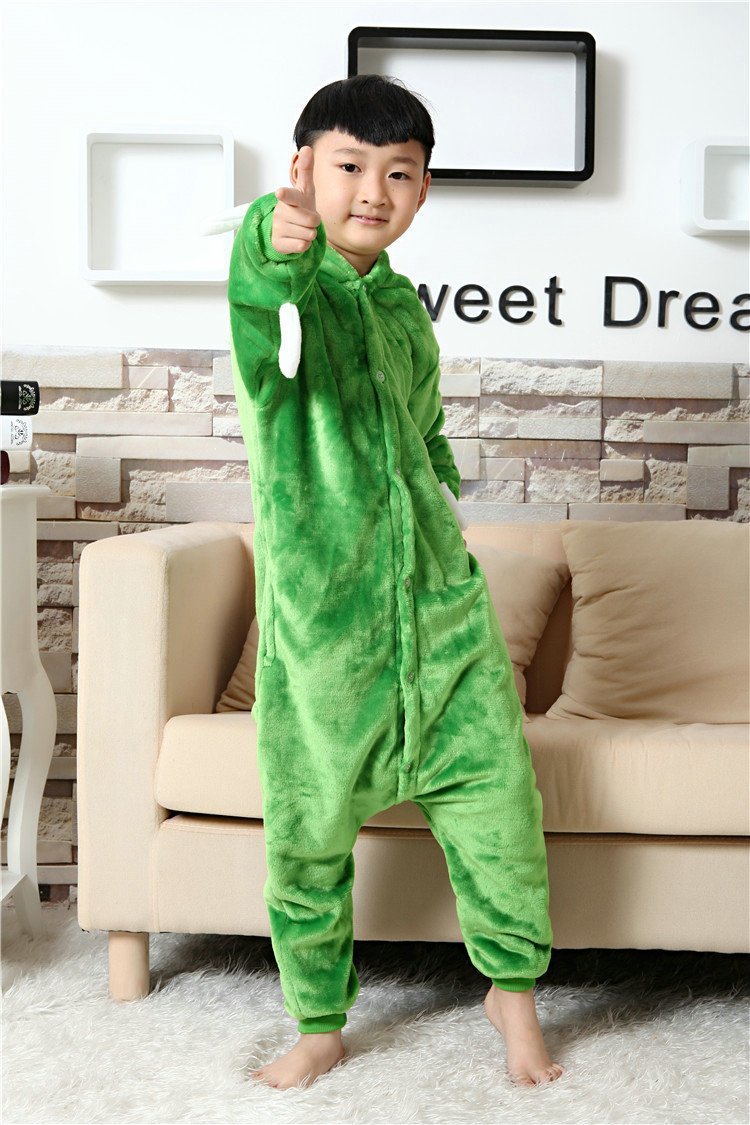 BuyKid Monster Inc Mike Wazowski Kigurumi Pajamas costume Onesie Now Cheaper With 3 - 5 Days Ship - PajamasBuy