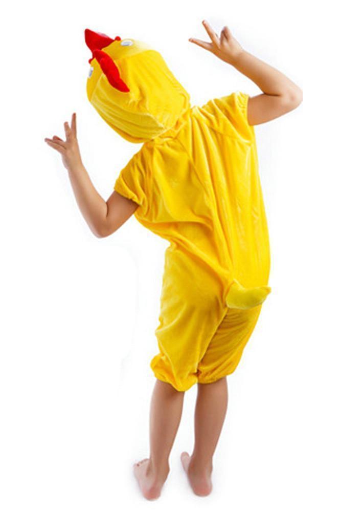 BuyKid Yellow Chicken Animal Onesie Short Sleeve Pajamas Costume Now Cheaper With 3 - 5 Days Ship - PajamasBuy