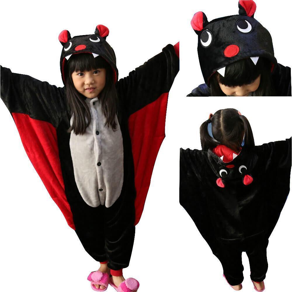 Kids Animal Bat Onesies Hoodie Kigurumi Costume Pajamas - Pajamasbuy