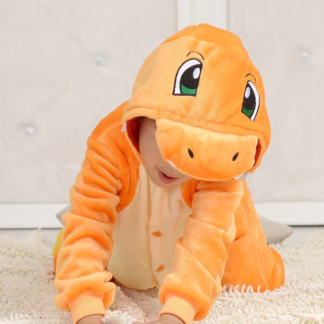 BuyKids Charmander Pokemon costume Kigurumi Pajamas Now Cheaper With 3 - 5 Days Ship - PajamasBuy