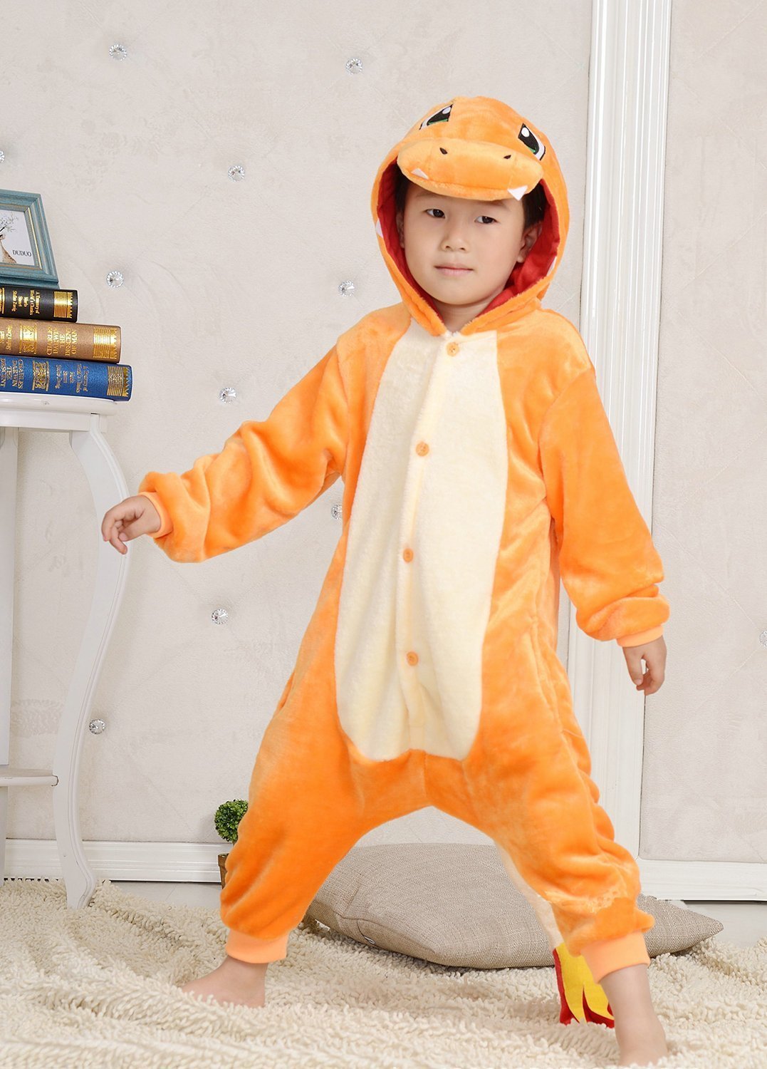 BuyKids Charmander Pokemon costume Kigurumi Pajamas Now Cheaper With 3 - 5 Days Ship - PajamasBuy