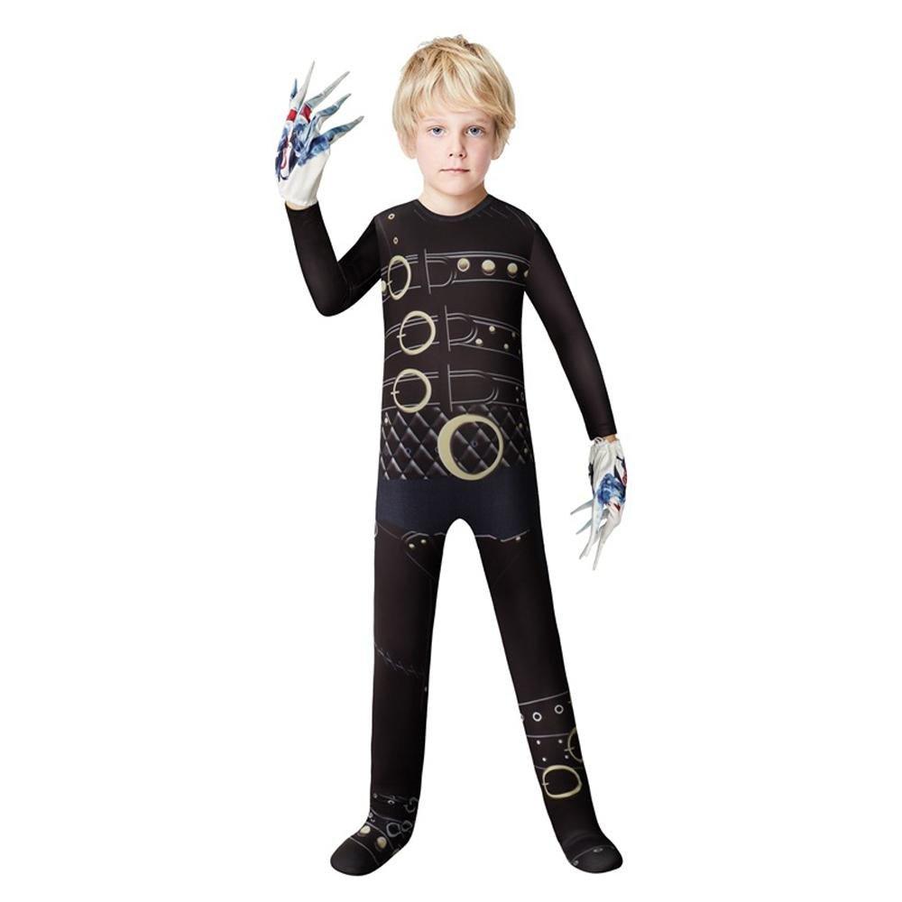 Kids Edward scissorhands costume Jumpsuit Halloween - Pajamasbuy