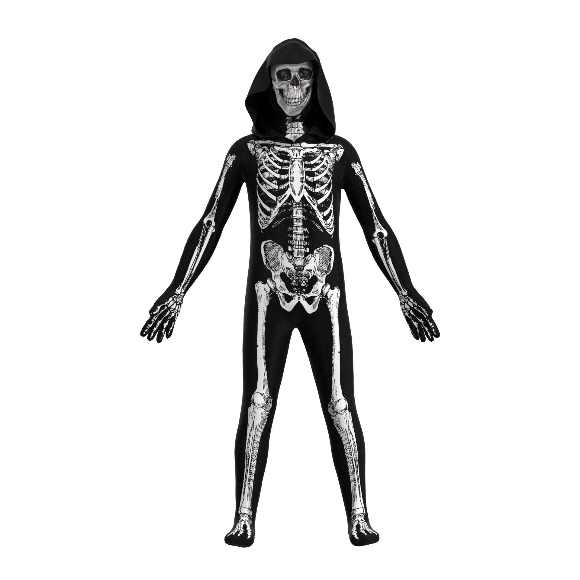 BuyKids Horror Skull Zentai Jumpsuit Halloween Carnival Cosplay Costumes Now Cheaper With 3 - 5 Days Ship - PajamasBuy