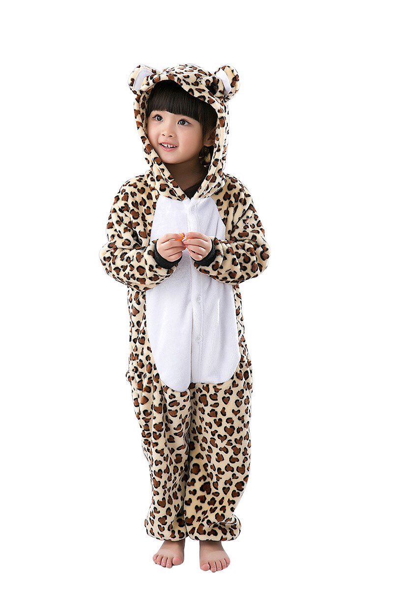 BuyKids Leopard Bear Onesies Animal Kigurumi Costume Pajamas Now Cheaper With 3 - 5 Days Ship - PajamasBuy