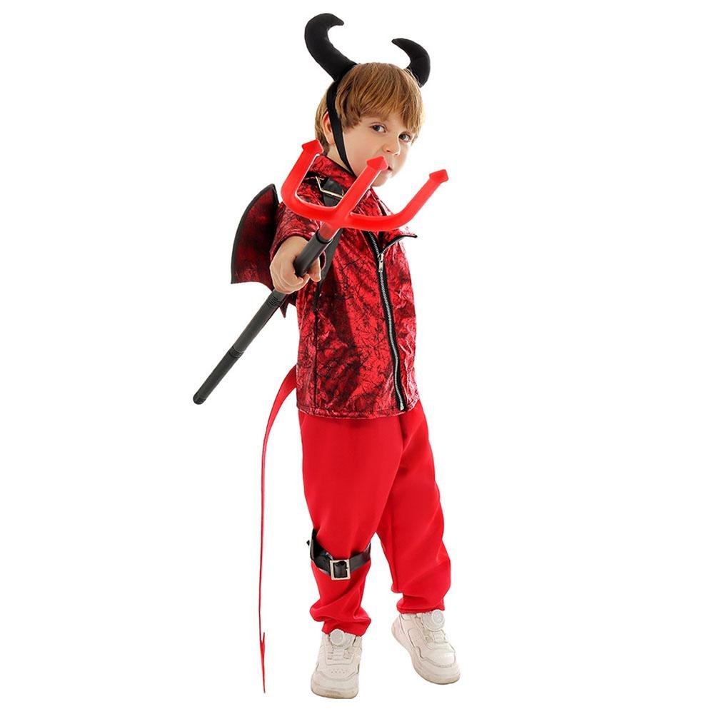 BuyKid's Punk Style Little Devil Costume Halloween Stage Cosplay Now Cheaper With 3 - 5 Days Ship - PajamasBuy