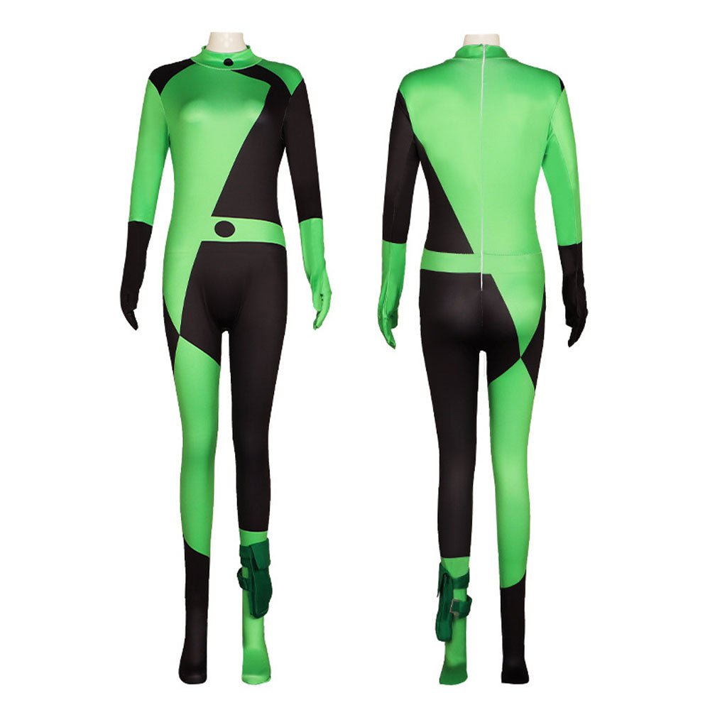 BuyKim Possible Shego Costume Bodysuit Jumpsuit Party Halloween Now Cheaper With 3 - 5 Days Ship - PajamasBuy