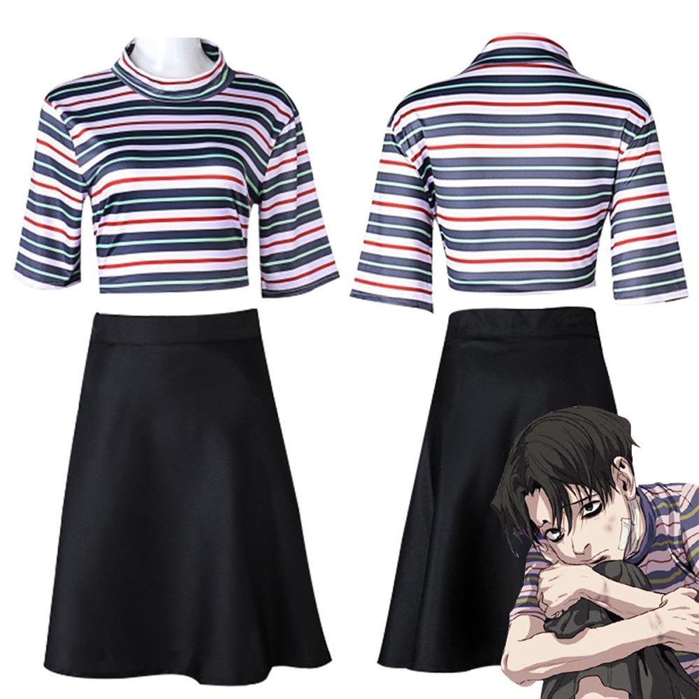 BuyManga Killing Stalking Yoonbum Cosplay Costume Casual T - Shirt Skirt Halloween Carnival Uniforms Party Dress for Women Now Cheaper With 3 - 5 Days Ship - PajamasBuy