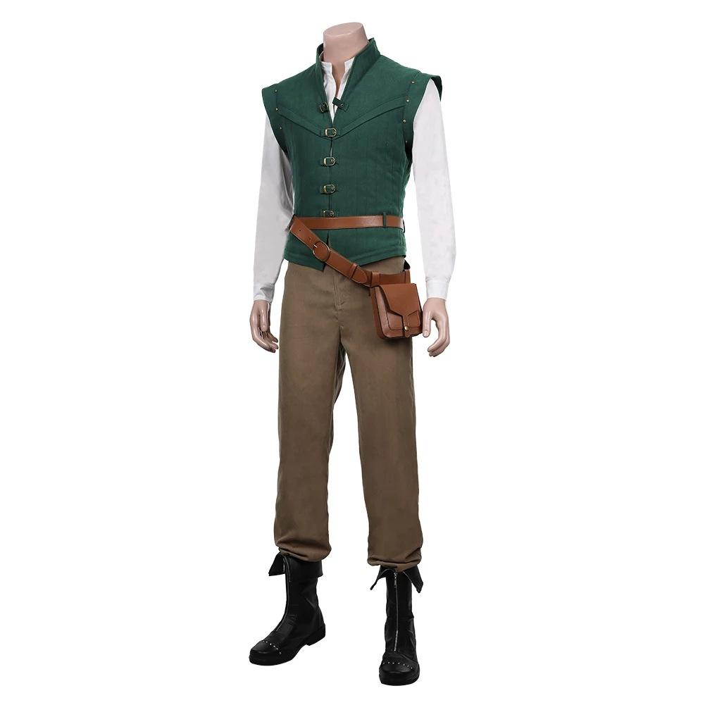 BuyMen Tangled - Flynn Rider Vest Shirt Outfits Halloween Carnival Suit Cosplay Costume Now Cheaper With 3 - 5 Days Ship - PajamasBuy