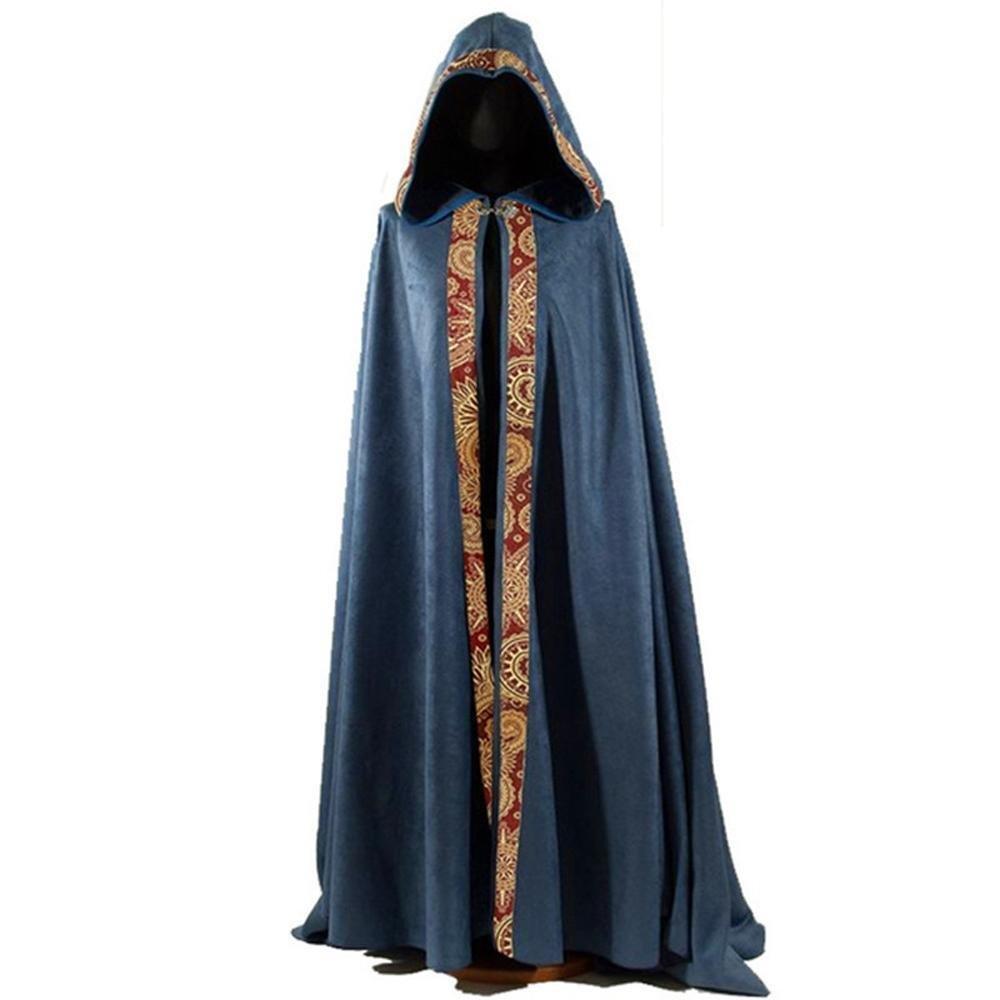 Men's Long Cloak Medieval Church Clergy Loose Dress Cape Cosplay Costume Halloween Outfit - Pajamasbuy