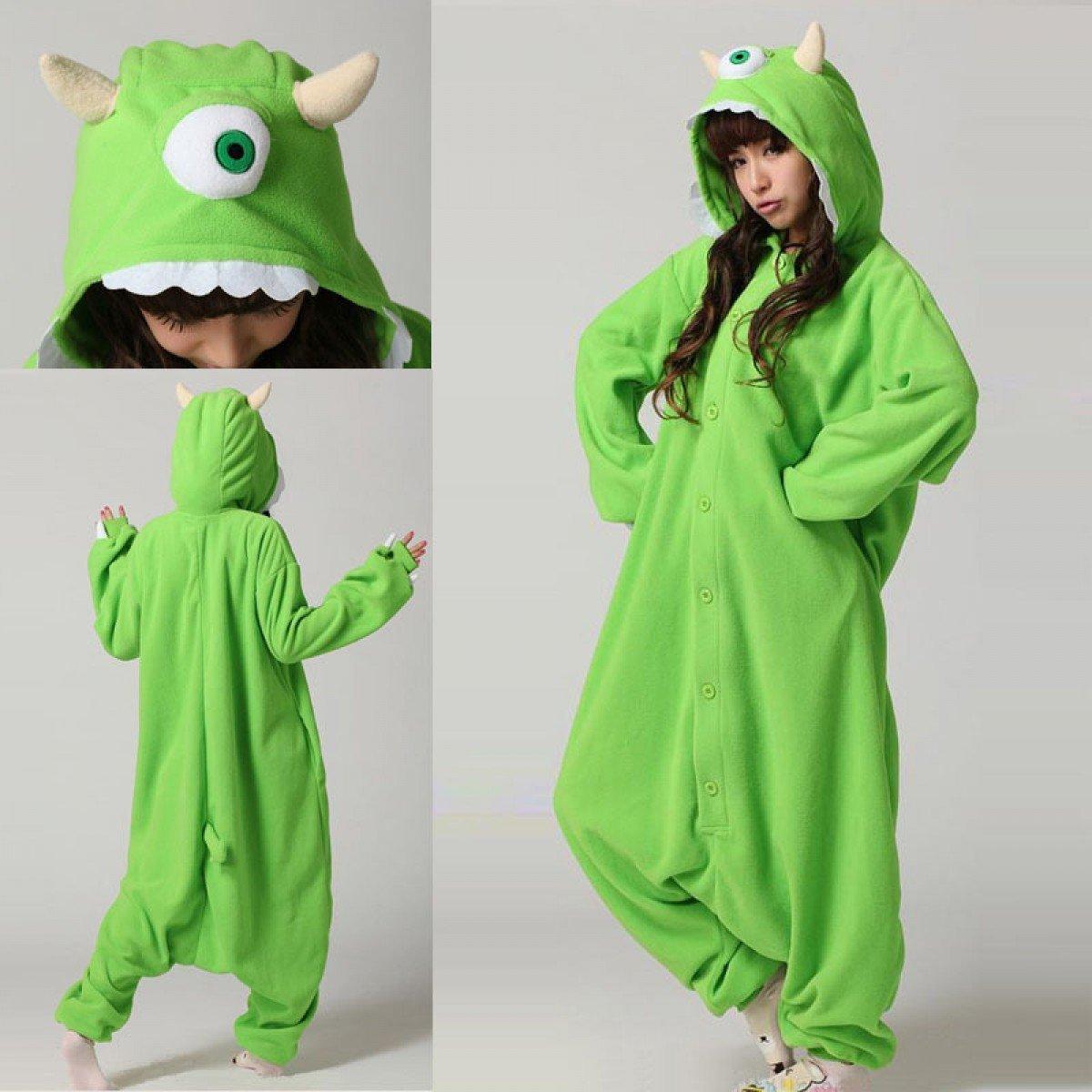 Mike Wazowski Monster University Kigurumi Onesies Pajamas Costume - Pajamasbuy