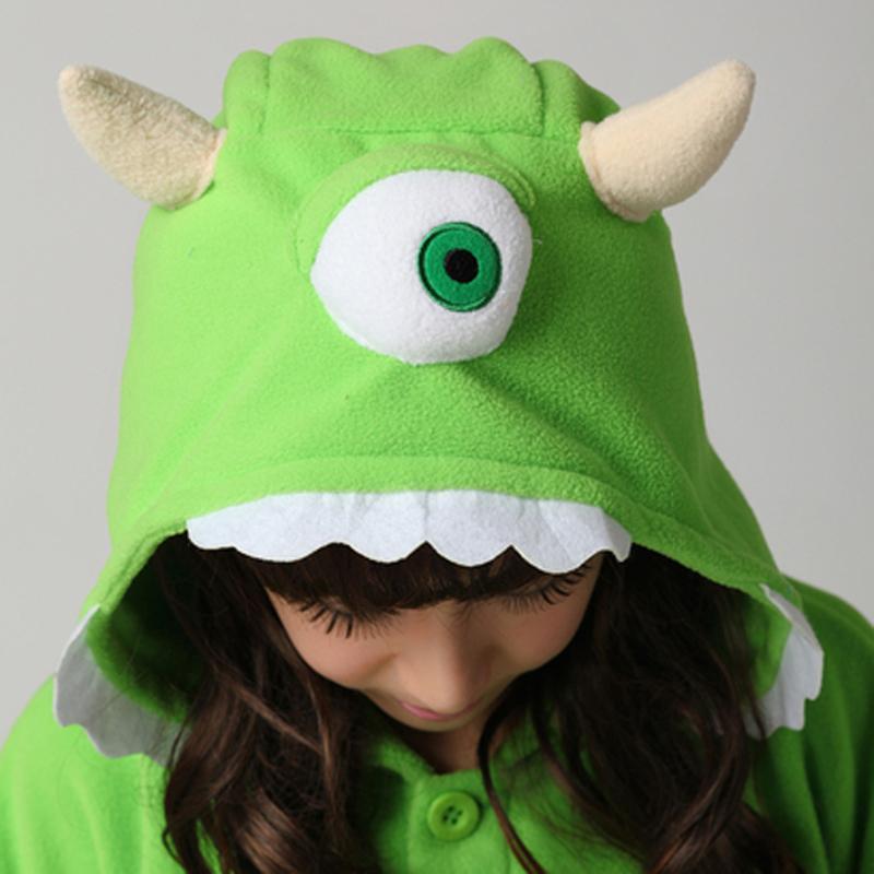 BuyMike Wazowski Monster University Kigurumi Onesies Pajamas Costume Now Cheaper With 3 - 5 Days Ship - PajamasBuy