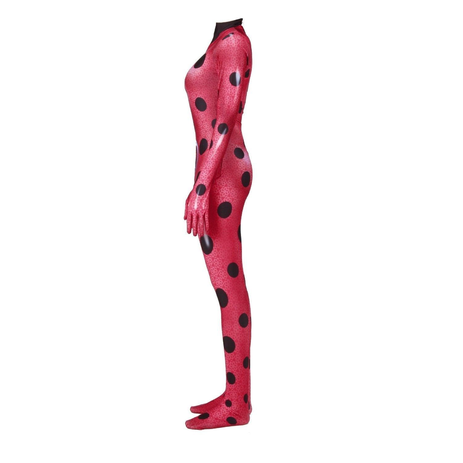 Miraculous Ladybug Cat Noir Fox Bee Red Jumpsuit Cosplay Costume for Adult Kids - Pajamasbuy