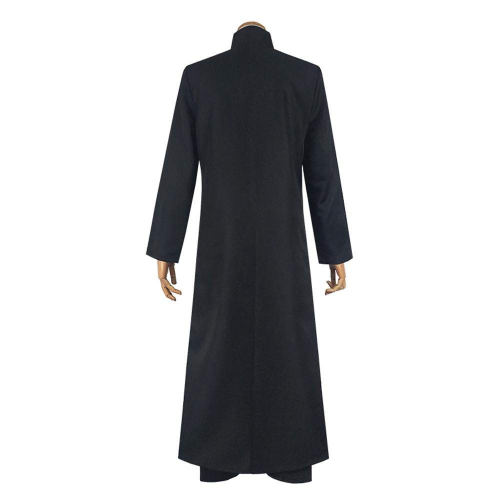 BuyMovie The Matrix Cosplay Neo Costume Black Suit Cloak Pants Outfit Halloween Costumes for Men Now Cheaper With 3 - 5 Days Ship - PajamasBuy