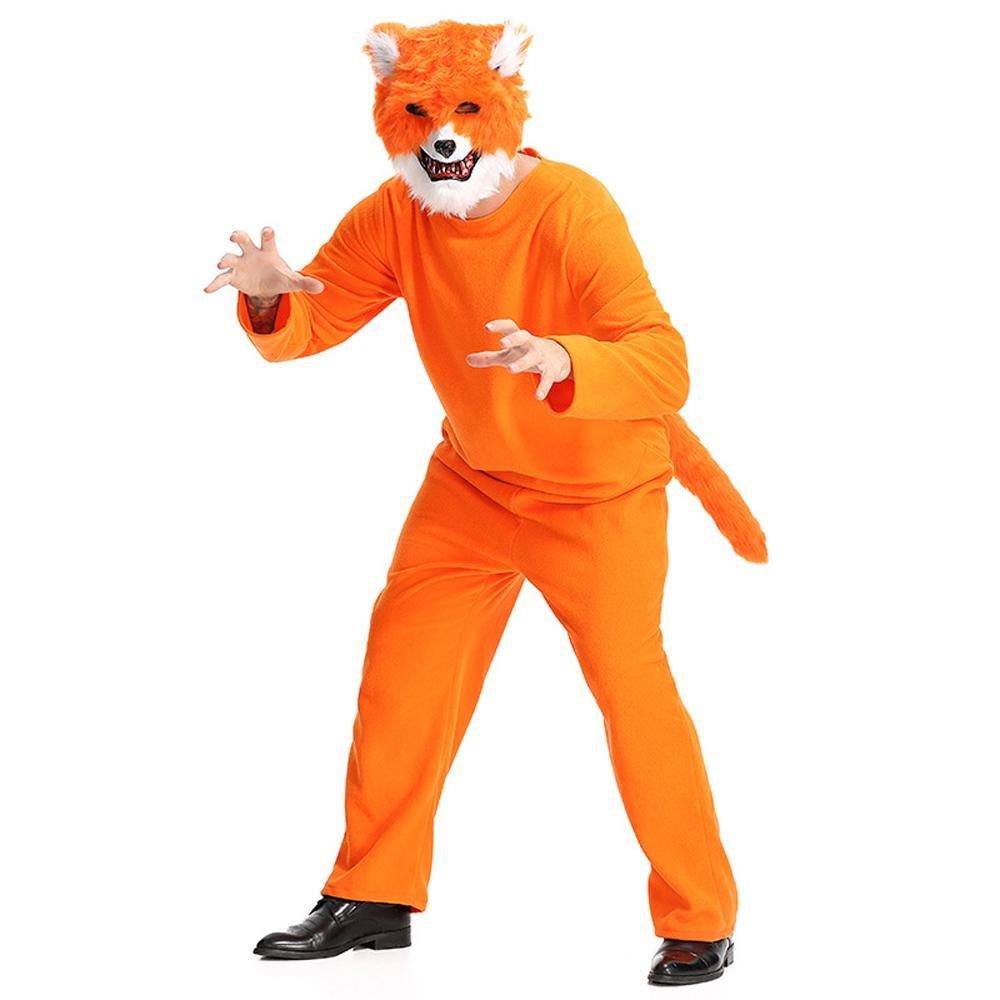 Mr. Sly Fox Animal Adult Jumpsuit Cosplay Costume Carnival - Pajamasbuy