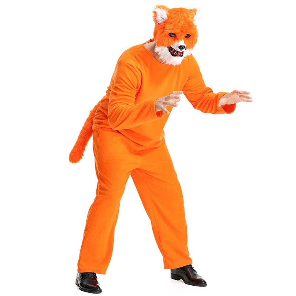 BuyMr. Sly Fox Animal Adult Jumpsuit Cosplay Costume Carnival Now Cheaper With 3 - 5 Days Ship - PajamasBuy