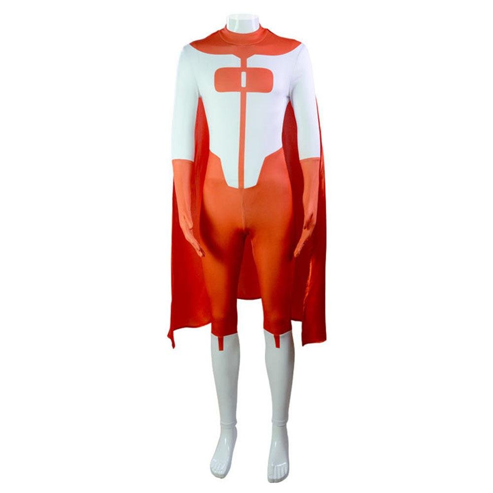 BuyOmni - Man Invincible Costume Bodysuit Zentai Hero Cloak Cosplay Now Cheaper With 3 - 5 Days Ship - PajamasBuy