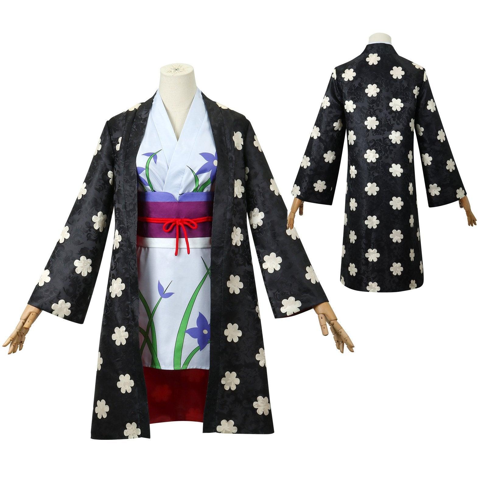 One Piece Nico Robin Japanese Anime Kimono Robe Fancy cosplay Costumes - Pajamasbuy