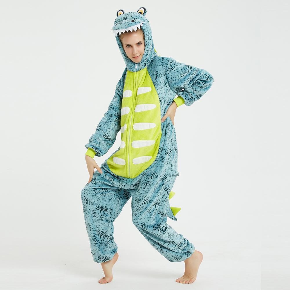 BuyOnesie Kigurumi Pajamas Print Frog Adult's Flannel blue Frog Winter Sleepwear Animal Costume Now Cheaper With 3 - 5 Days Ship - PajamasBuy