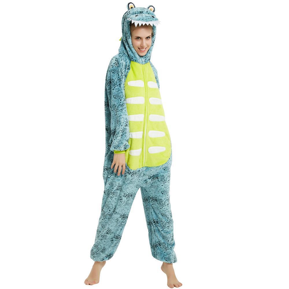 BuyOnesie Kigurumi Pajamas Print Frog Adult's Flannel blue Frog Winter Sleepwear Animal Costume Now Cheaper With 3 - 5 Days Ship - PajamasBuy