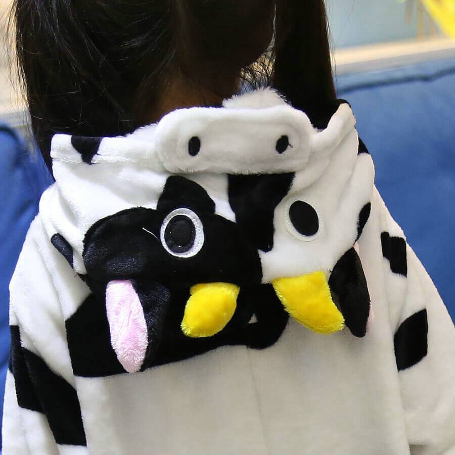 BuyOnesies Hoodie Kids Cow Animal Costume Pajamas Kigurumi Now Cheaper With 3 - 5 Days Ship - PajamasBuy