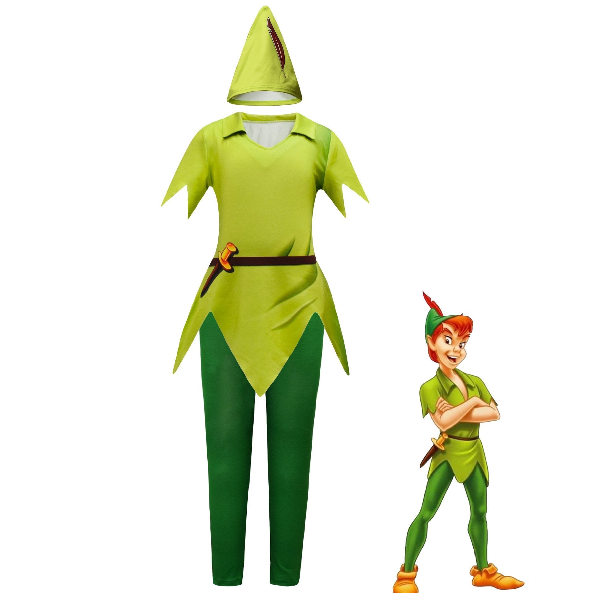 BuyPeter Pan Shorts Suit Halloween Outfits Cosplay Costume For Kids Now Cheaper With 3 - 5 Days Ship - PajamasBuy