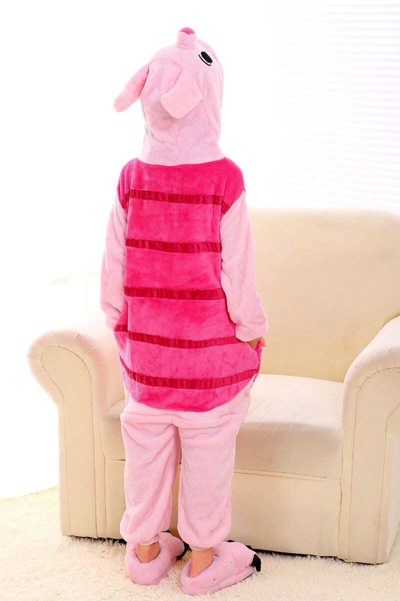 BuyPiglet Pink Pig Kids Onesies Hoodie Pajamas Kigurumi Costume Now Cheaper With 3 - 5 Days Ship - PajamasBuy