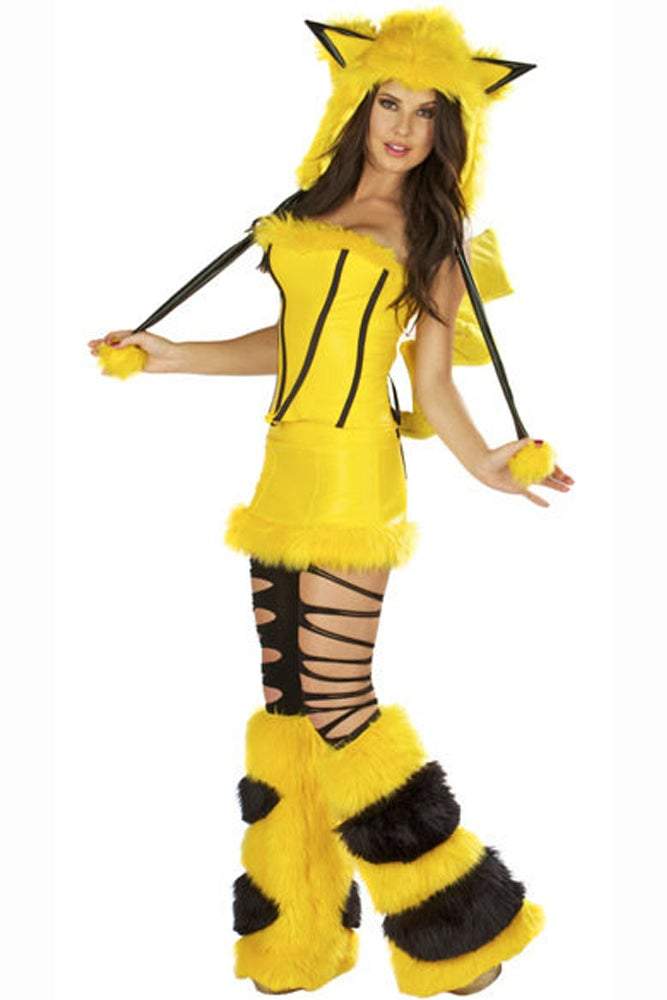 BuyPikachu Cartoon Costume Woman Halloween Christmas Party Dress Now Cheaper With 3 - 5 Days Ship - PajamasBuy