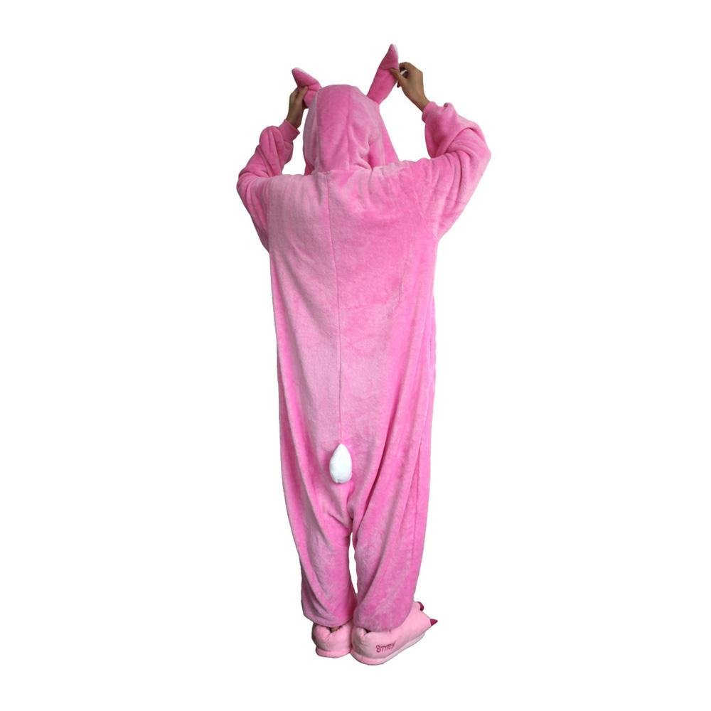 BuyPink Rabbit Onesies Hoodie Pajamas Animal Costume Kigurumi Now Cheaper With 3 - 5 Days Ship - PajamasBuy