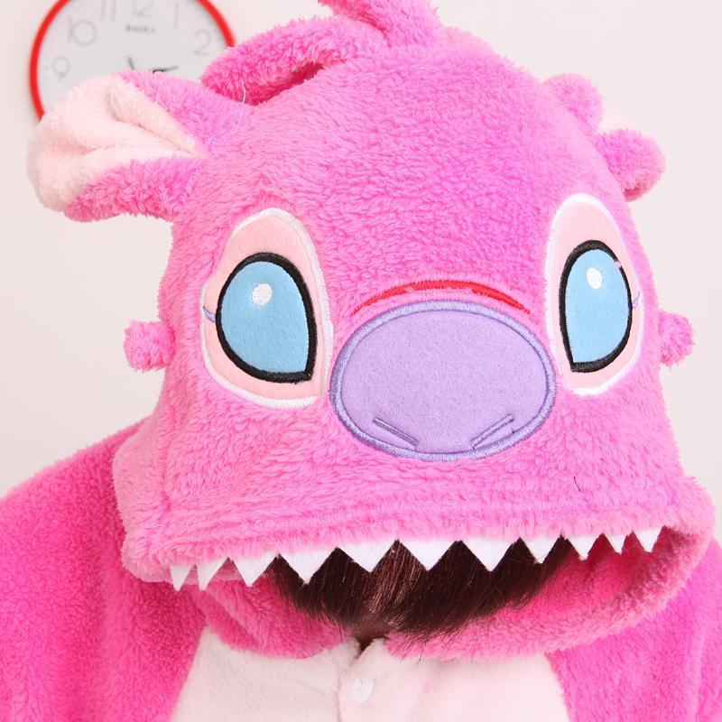 BuyPink Stitch Onesies Pajamas Animal Costume Hoodie Kigurumi Now Cheaper With 3 - 5 Days Ship - PajamasBuy