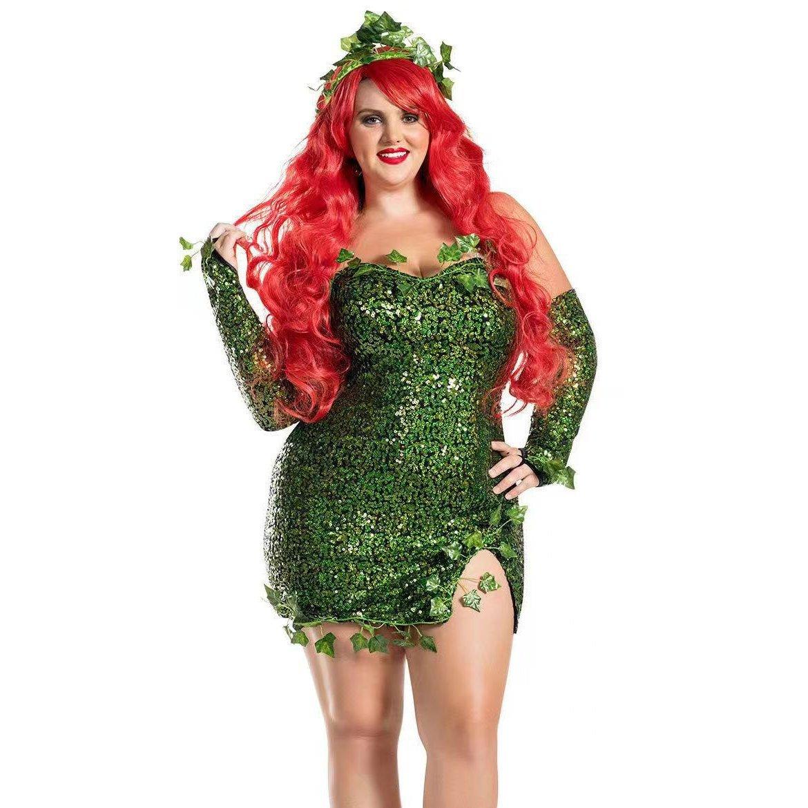 poison ivy costume women dress Halloween - Pajamasbuy