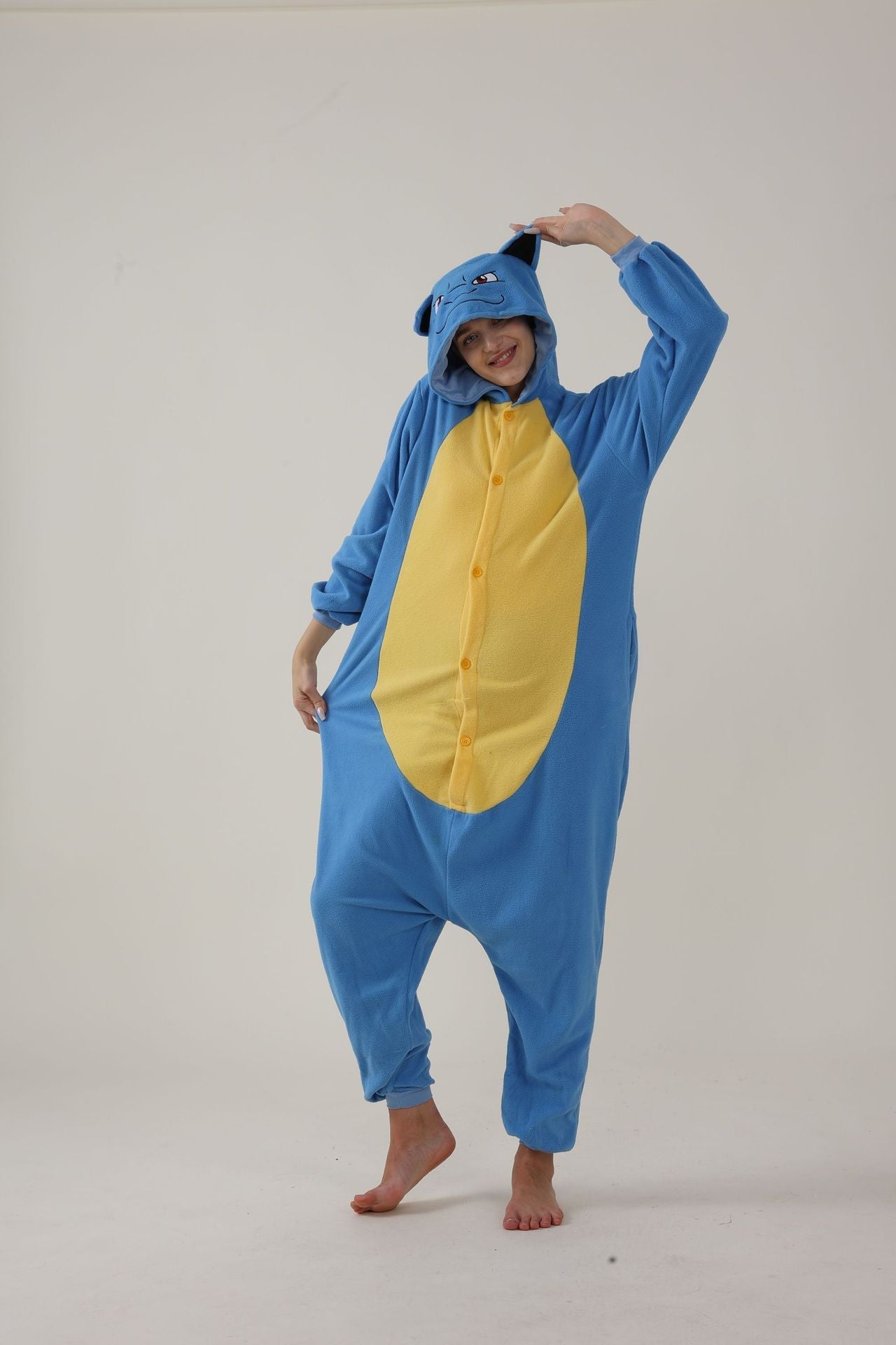 BuyPokémon Blastoise Kigurumi Onesies Costume Cozy Cartoon Fleece Pajamas Now Cheaper With 3 - 5 Days Ship - PajamasBuy