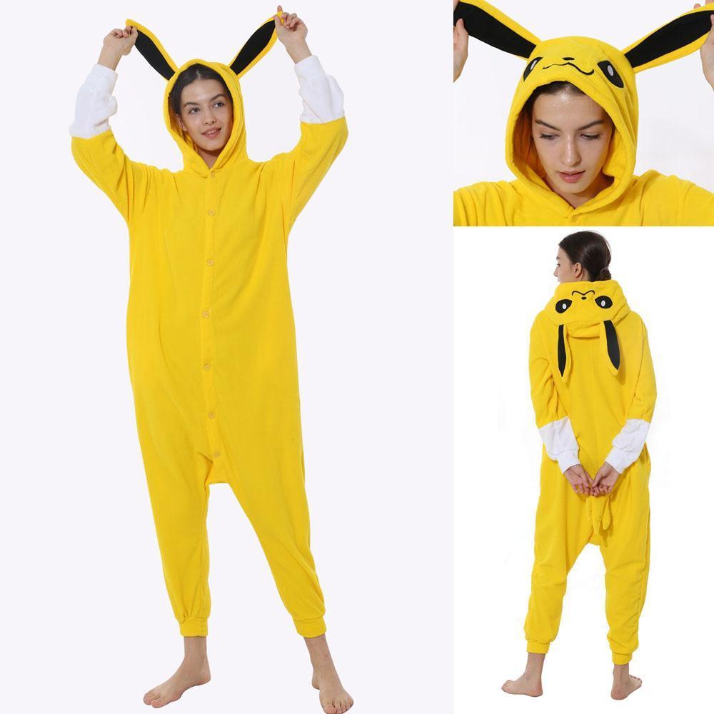 BuyPokemon Jolteon Eevee Kigurumi Onesie Hoodie Costume Pajamas Now Cheaper With 3 - 5 Days Ship - PajamasBuy