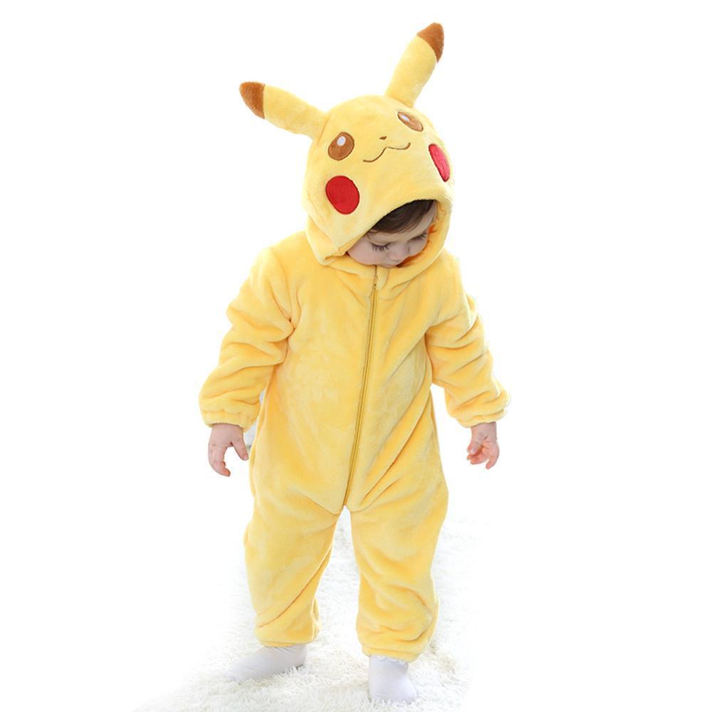 BuyPokemon Pikachu Baby Infant Toddler Kigurumi Animal onesies Pajamas Costumes Now Cheaper With 3 - 5 Days Ship - PajamasBuy