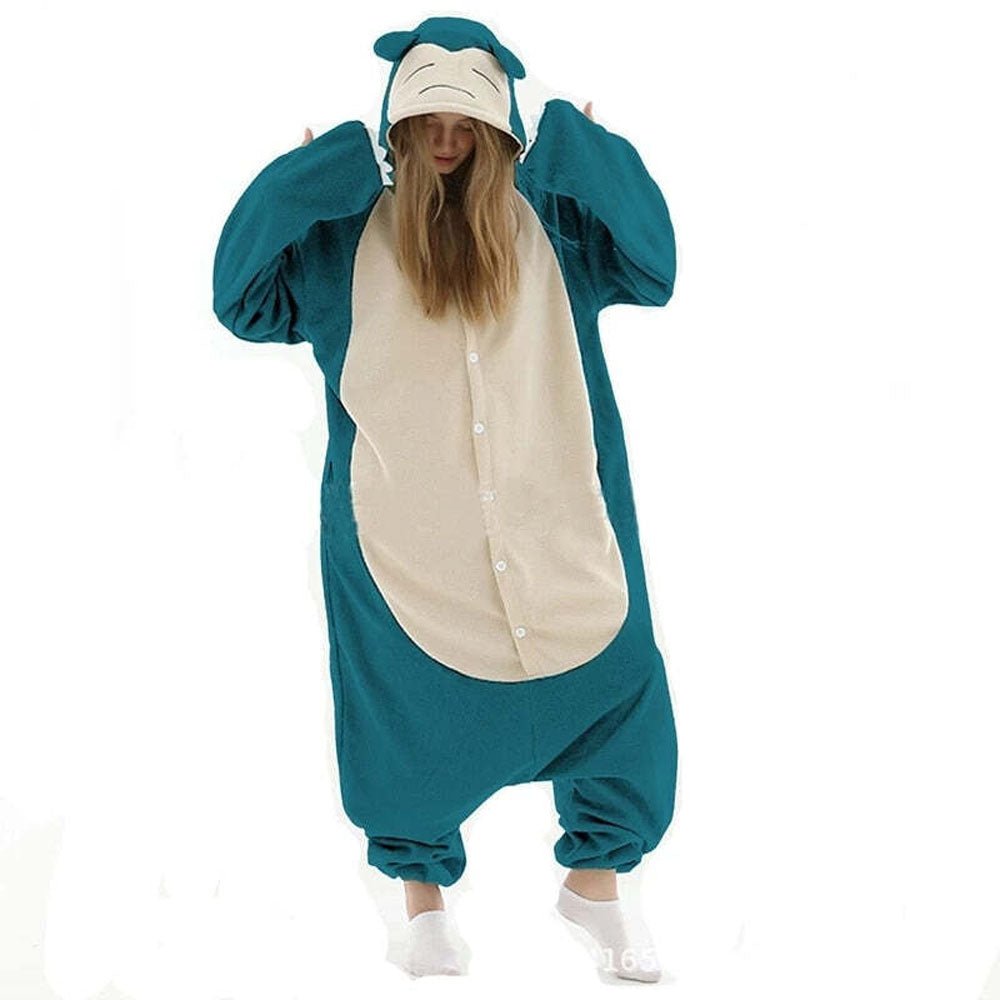 BuyPokemon Snorlax Animal Kigurumi Onesies Pajamas For Adult Now Cheaper With 3 - 5 Days Ship - PajamasBuy