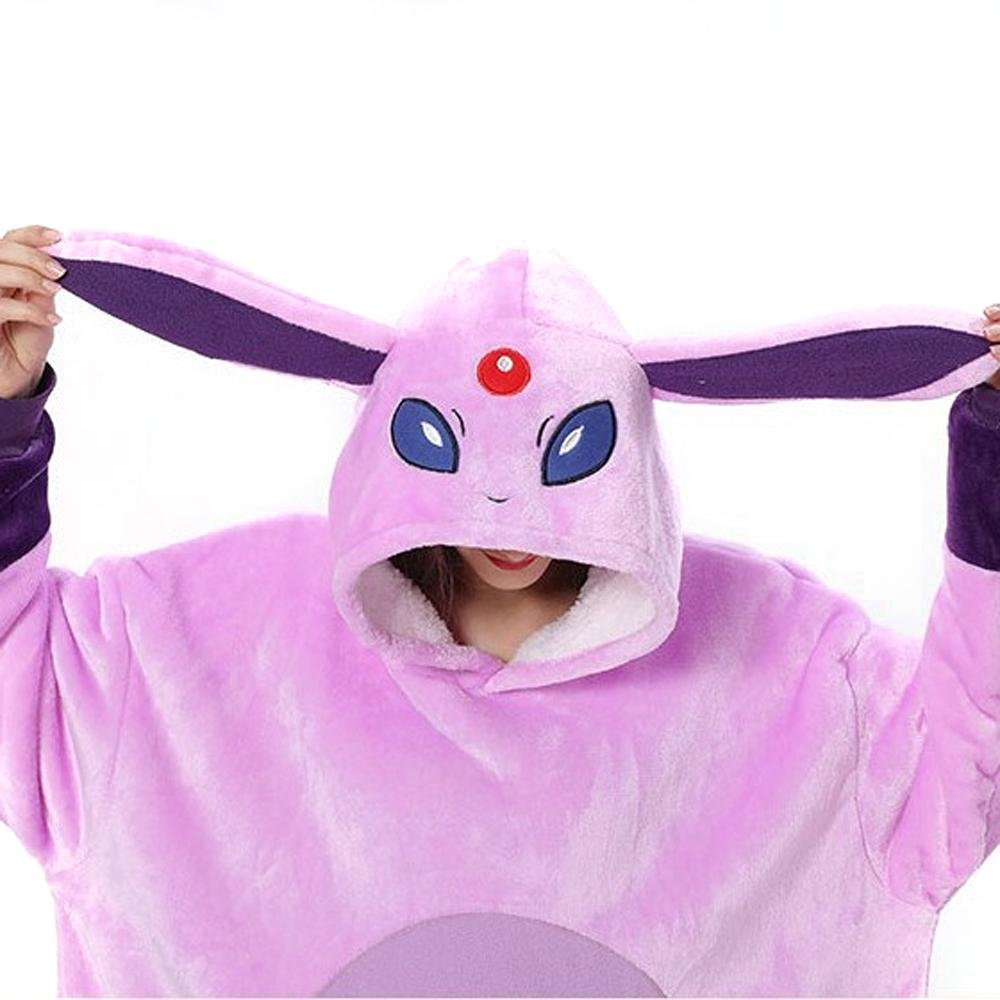 BuyPokémon Sylveon Keep Warm Costume Cartoon Hoodie Lazy TV Blanket Now Cheaper With 3 - 5 Days Ship - PajamasBuy