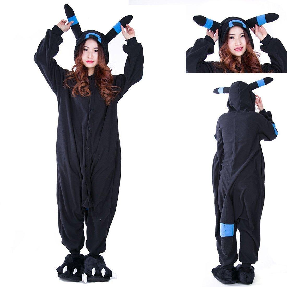 Pokemon Umbreon Eevee Kigurumi Onesie Hoodie Costume Pajamas - Pajamasbuy