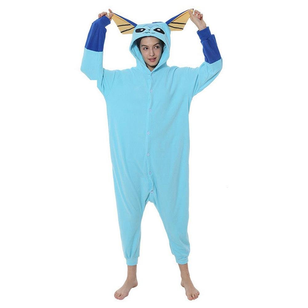 BuyPokémon Vaporeon Animal Kigurumi onesies Costume Cozy Cartoon Pajamas Now Cheaper With 3 - 5 Days Ship - PajamasBuy