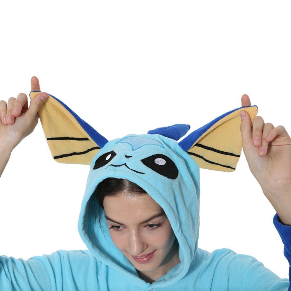 BuyPokémon Vaporeon Animal Kigurumi onesies Costume Cozy Cartoon Pajamas Now Cheaper With 3 - 5 Days Ship - PajamasBuy