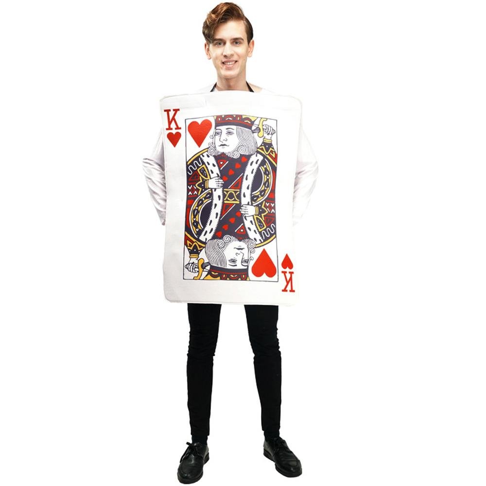 BuyPoker Couples Funny Queen Clubs King of Hearts Cosplay Costume Halloween Carnival Suit Now Cheaper With 3 - 5 Days Ship - PajamasBuy