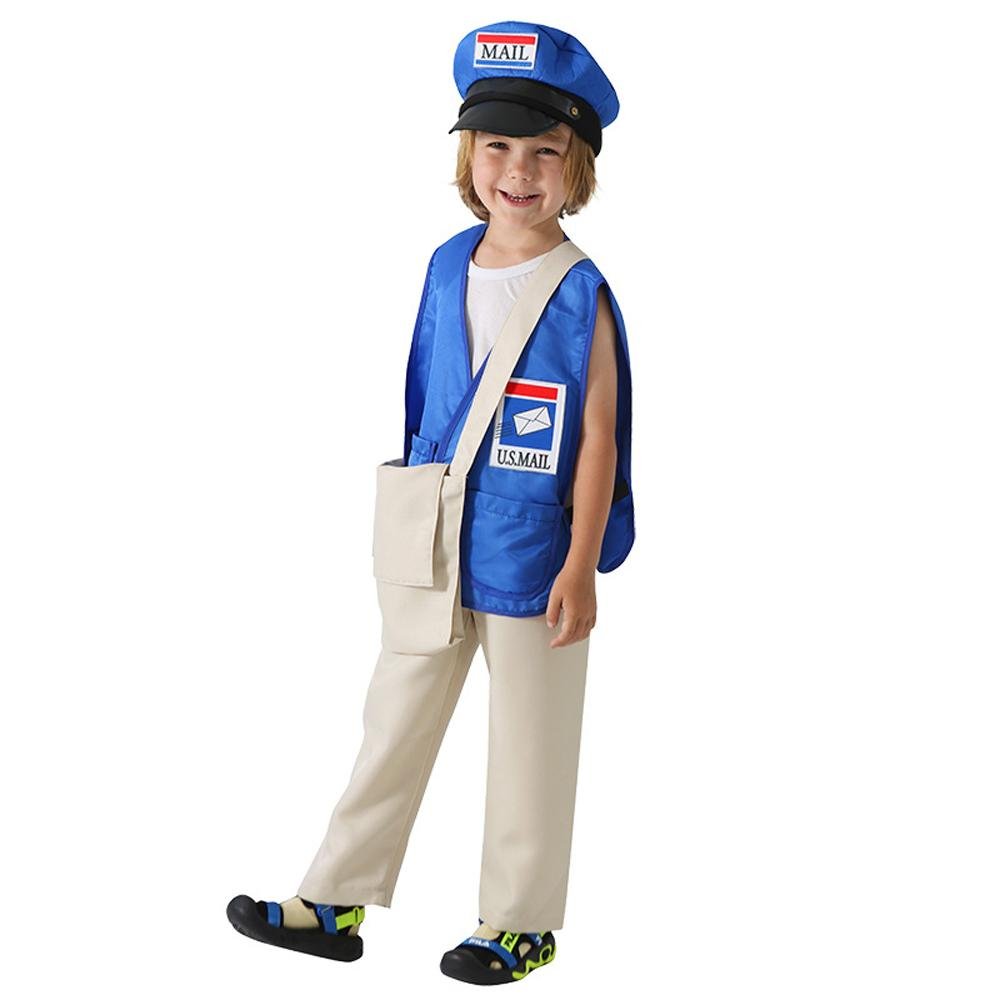 BuyPostman Courier Uniform Kids Party Suit Cosplay Costumes Halloween Now Cheaper With 3 - 5 Days Ship - PajamasBuy